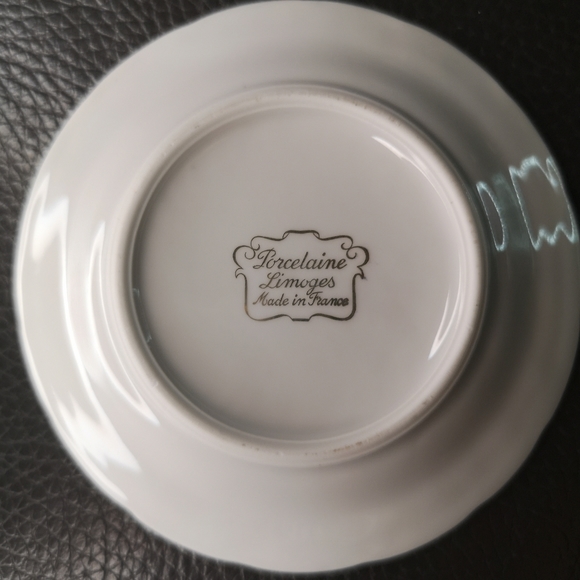 3 for$15 Vintage 4.5" Miniature Porcelain Limoges Plate France Officier Carabi - Picture 7 of 8